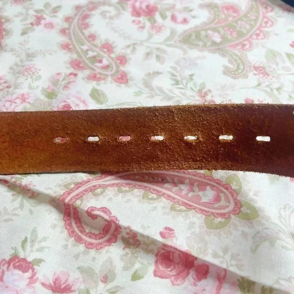 Men's Bald Eagle Embossed Men's Leather Belt America Patriotic Western Size 32 - Picture 5 of 8